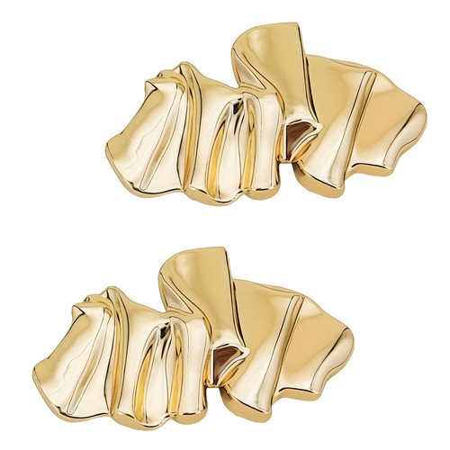 2pcs gold irregular shaped - 2pcs, irregular-shaped