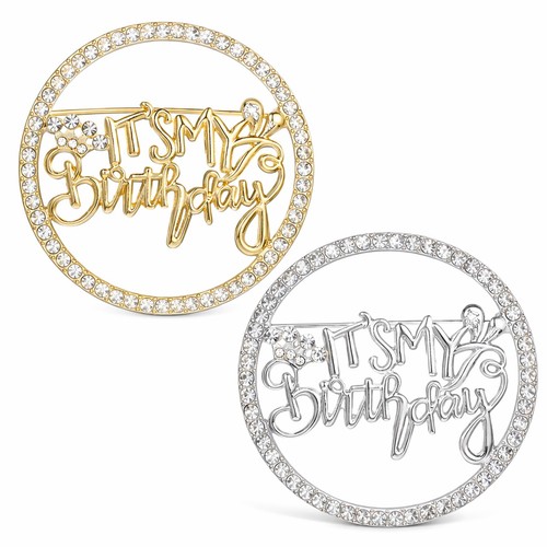 2pcs birthday brooch pins for - 2pcs,