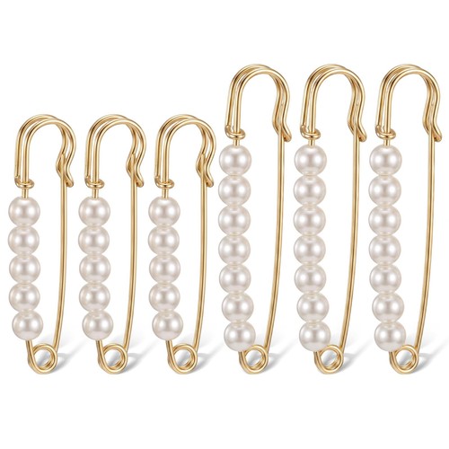 Pcs gold pearl brooches pins - pcs,