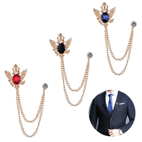 3pcs men brooch suit pin - men's,