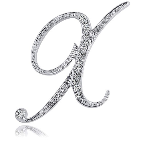 Letter brooch pins - letter,