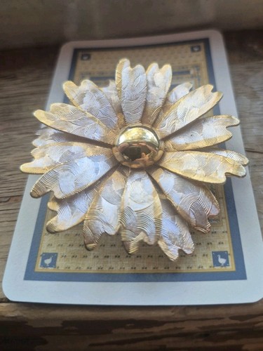 Large flower brooch vintage - large,