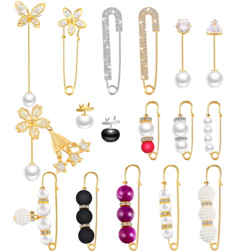 Pieces pearl brooch - pieces, pins