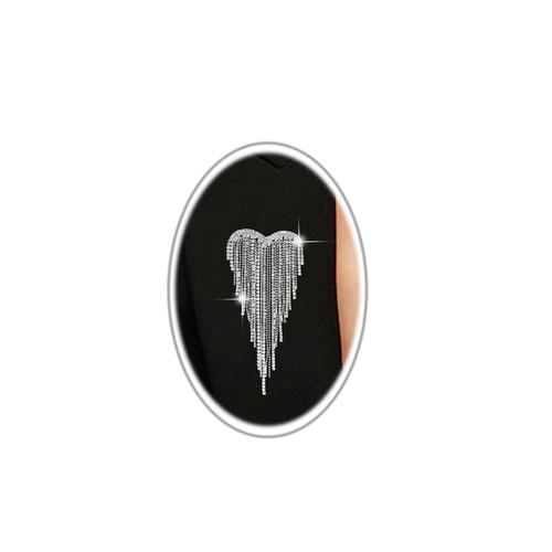 Elegant crystal heart shape - elegant,