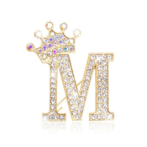 Initial letter brooch - initial,